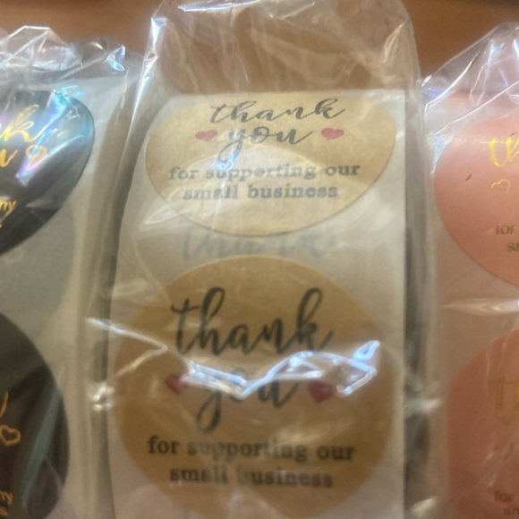 Thank You Sticker’s 500 1” Roll - Picture 6 of 8